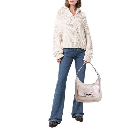 Coach Kristin Hobo Bag with Detachable Shoulder Strap - Picture 1 of 15